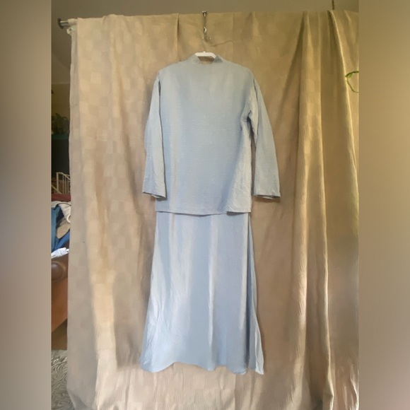 Eileen Fisher 2pc. Bias cut maxi dress size medium - Picture 8 of 13